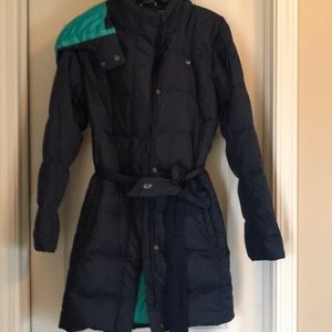 Vineyard Vines Navy Blue Puffer Coat, size large